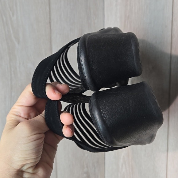 Skechers Women Rumblers sci fi  Memory Foam Wedge Sandals shoes sz 9 - Picture 7 of 12